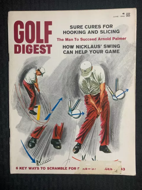 1968 June GOLF DIGEST Magazine G/VG 3.0 Jack Nicklaus