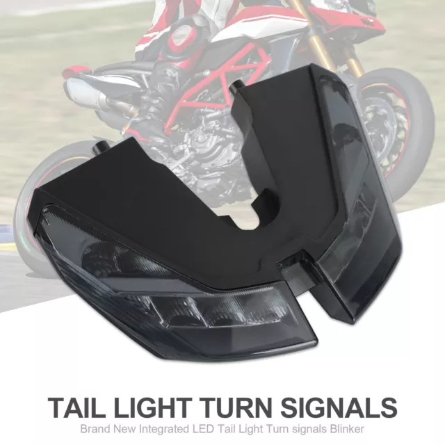 Tail Lights Turn Signal For DUCATI HYPERMOTARD 821 939 950 SP 2012-2021 Black R1