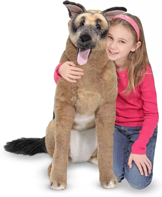 Melissa & Doug Giant German Shepherd - Lifelike Stuffed Animal Dog (Over 2...