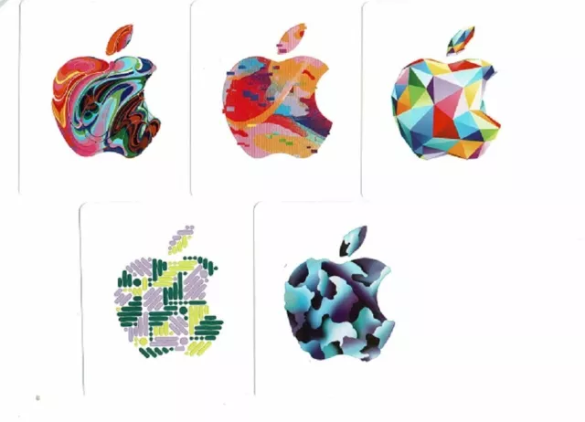 5 Aufkleber für Apple iPad, iPhone, iMac, MacBook, tolle Farben