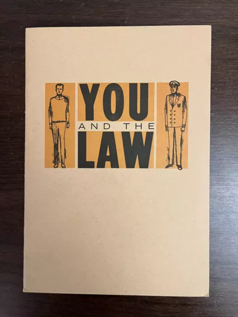 Kiwanis International Club You and The Law Booklet Illustrated Pamphlet Police