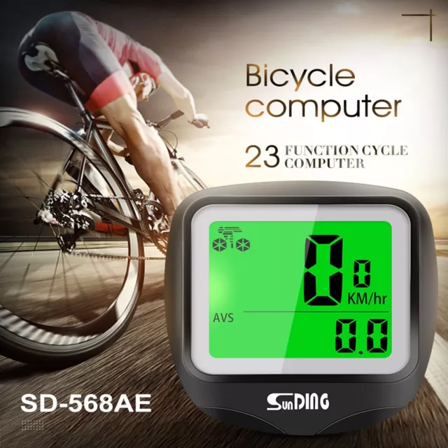 Waterproof Bicycle Speedometer Cycle Bike Meter Computer Speed Odometer Cycling