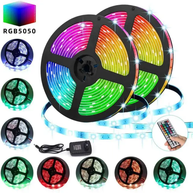 LED Band Streifen RGB Stripe Licht-Leiste 5050 SMD Leuchte Lichterkette Dimmbar