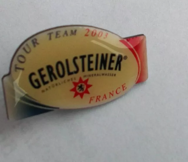 Pin,Abzeichen,Gerolsteiner,Wasser,Mineralwasser,Radsport,Tour de France,Rennrad