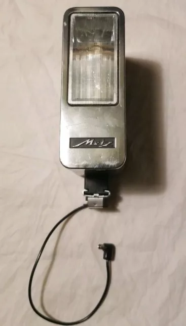 Vintage Metz Mecablitz 163 Camera Flash w/ Cord Untested As Is West Germany