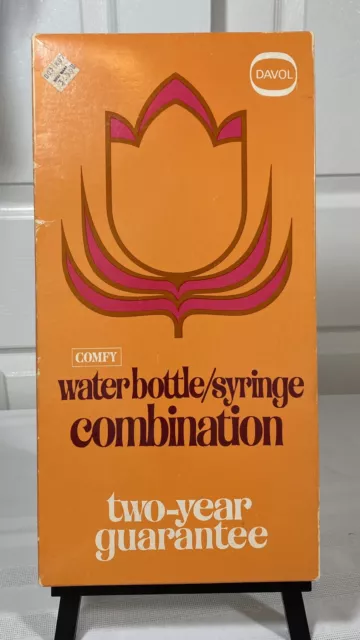 Davol VTG 60s Comfy #12 Water Bottle/Syringe Combination *NIB/NOS USA MADE RETRO