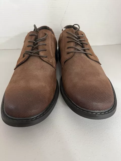 UNLISTED BY KENNETH Cole Men's Buzzer Oxfords Brown Shoes Men’s Size 11 ...