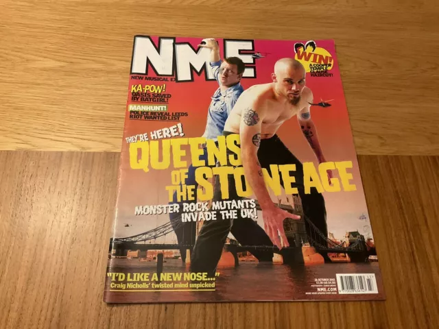 NME 26/10/02 New Musical Express Queens Of The Stone Age, Cave In, The Bandits