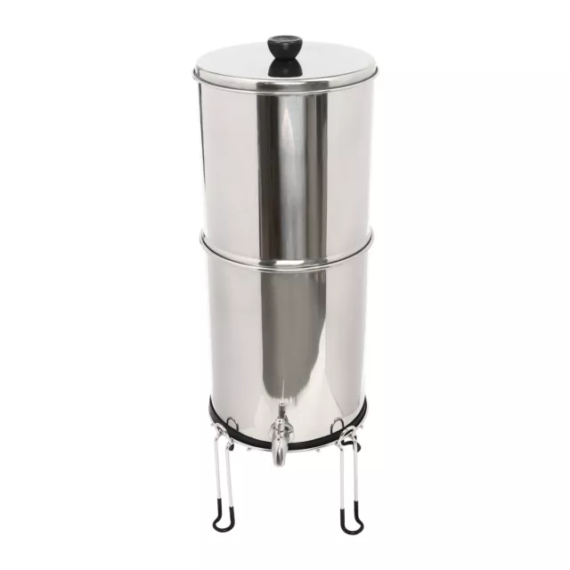 Gravity-fed Water Filter System 2.25 Gallon Stainless Steel Countertop System 3