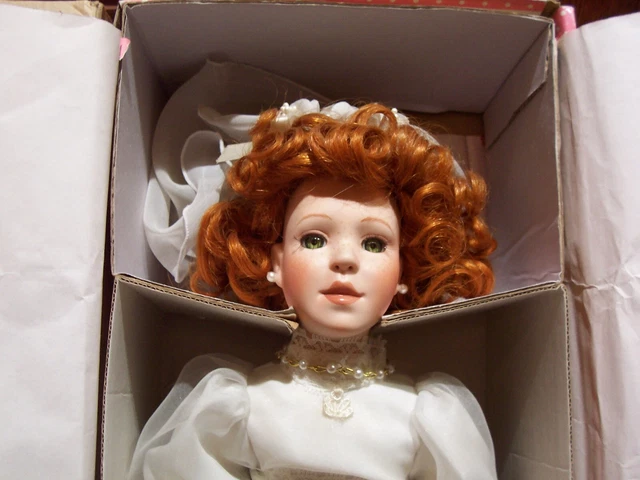 Paradise Galleries Theresa Bride Doll 14" Porcelain Doll Treasury Collection BOX 3