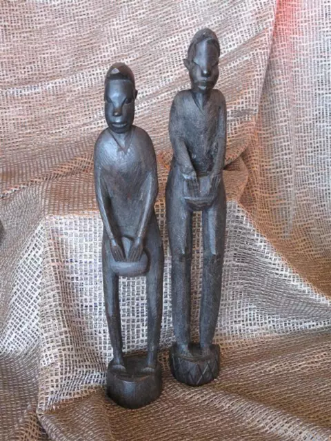 Old African Wood Carvings… possible ebony...