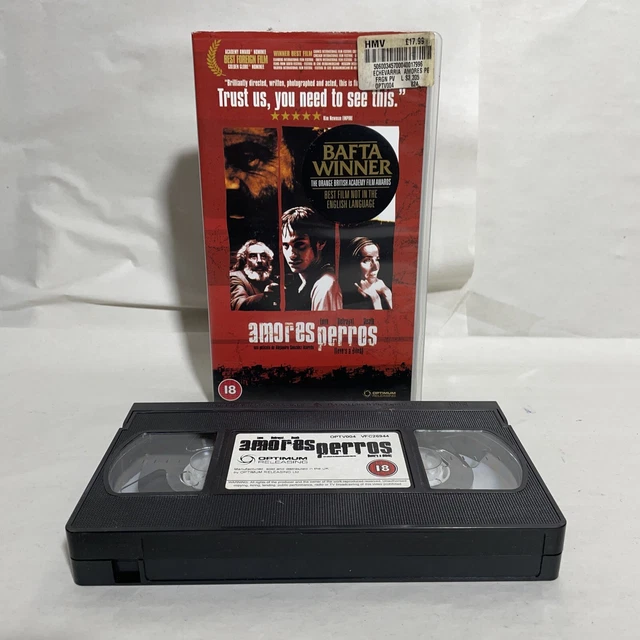AMORES PERROS (CERT 18) PAL VHS Video Tape Cassette Spanish With English Subs £5.17 PicClick UK