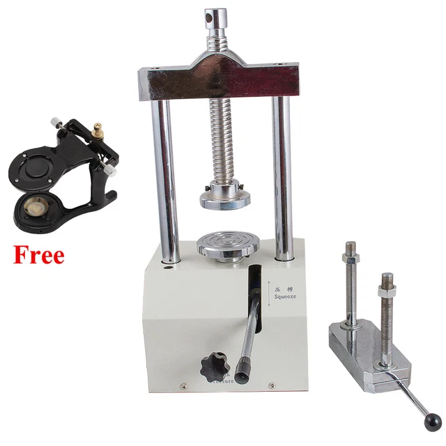 Dental Laboratory Hydraulic Press Flask Lab Presser Pressure 80mm With Gift