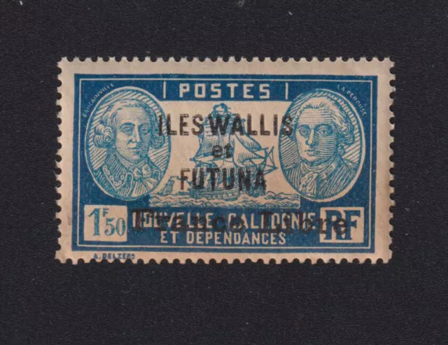 Timbre Wallis et Futuna colonie, N° 117, 1 f 50 gomme sans charnière gomme tropi