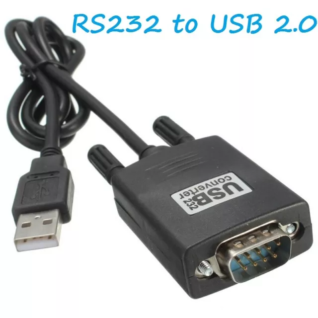 USB 2.0 To RS232 Serial DB9 9 Pin Converter PC Computer Adapter Cable GPS PDA