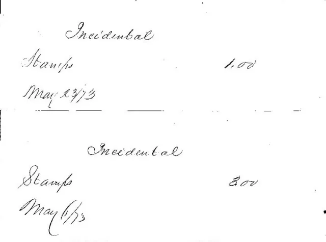 1873 CITY OF BALTIMORE several signed receipts for taxes, etc
