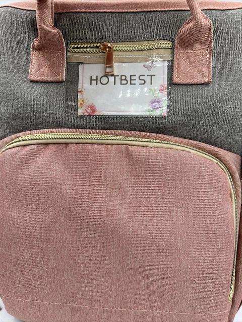 HOTBEST 3 in 1 Travel Bassinet Foldable Baby Bed, Diaper Bag Backpack Changing 2