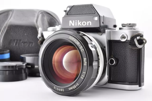 Nikon F2 Photomic Silver / Nikkor SC 55mm f/1.2 Excelente+4 Cámara de...
