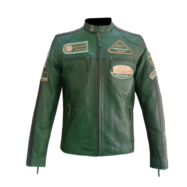 Blouson Moto Cuir Homme Stechmoto ST 1735 Café Racer Vintage - Protections CE - Neuf Avec étiquettes