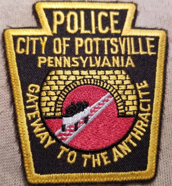PA POTTSVILLE PENNSYLVANIA Police Shoulder Patch 5.75 PicClick