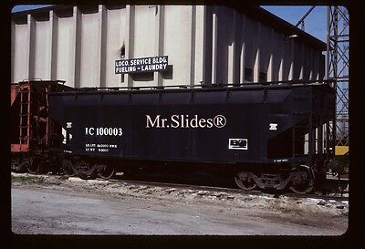 Original Slide Freight IC Illinois Central Covered Hopper 100003 In 1998