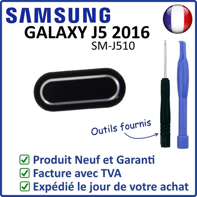 Bouton Home Complet (bouton + Nappe) Pour Samsung J5 2017 / J7 2017 - Noir, Neuf