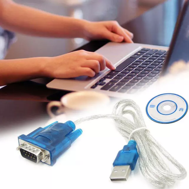 Port série USB vers RS232 DB9 Convertisseur-adaptateur port COM mâle 9 broches.