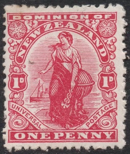 P1 : 1925 1d DOMIN. ; DE LA RUE CHALK SURFACED PAPER   ; MINT, V. L. HINGED
