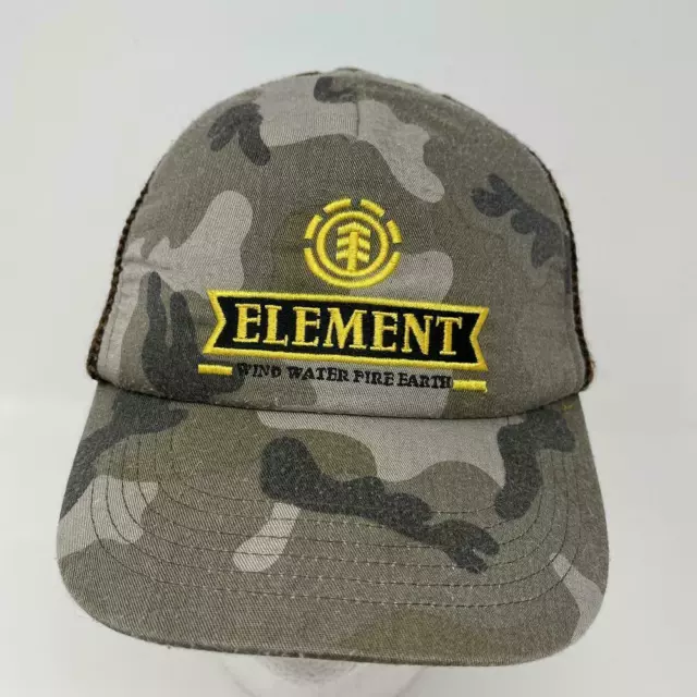 Element Crowns Camo Knit Snapback Hat Adjustable Skate Skateboard Surf Hunt Army