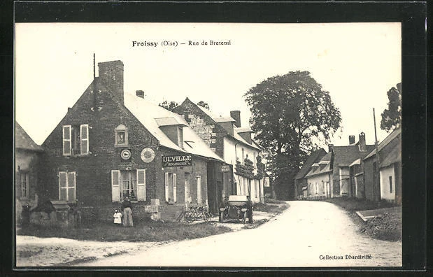 CPA Froissy, Rue de Breteuil, mechanic Deville