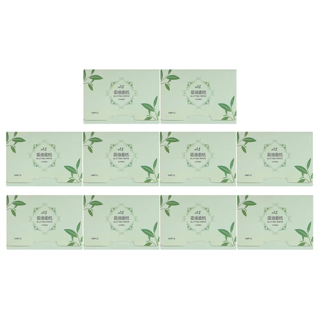 10 scatole olio macchiato carta tessuti olio portatile olio fogli macchia verde