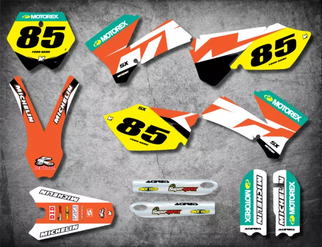 Full Custom Graphic Kit RECKLESS STYLE to fit KTM 65 2009 - 2015 models