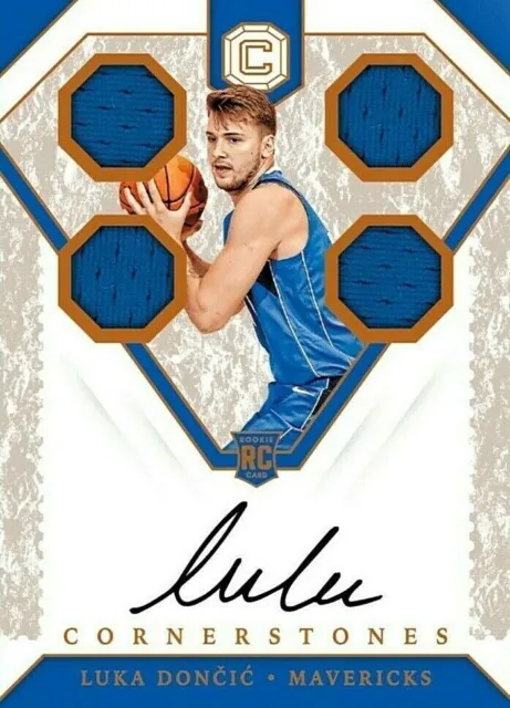 2018 Panini Cornerstones Rookie Patch Autograph LUKA DONCIC RC RPA Digital Card