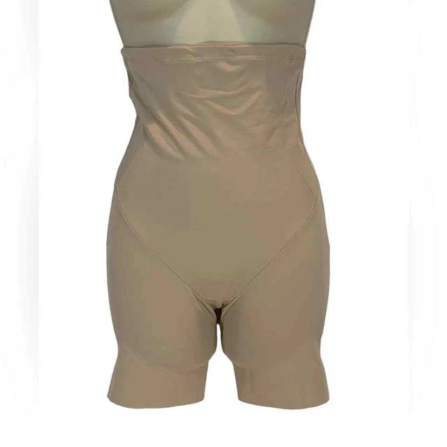 TC Back Magic High Waist Shaping Thigh Slimmer - Beige Tan - size Medium