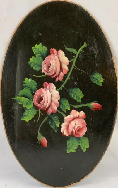 Ölbild Stillleben mit blühenden Rosen um 1900 Vintage Antik Anonym Jugendstil
