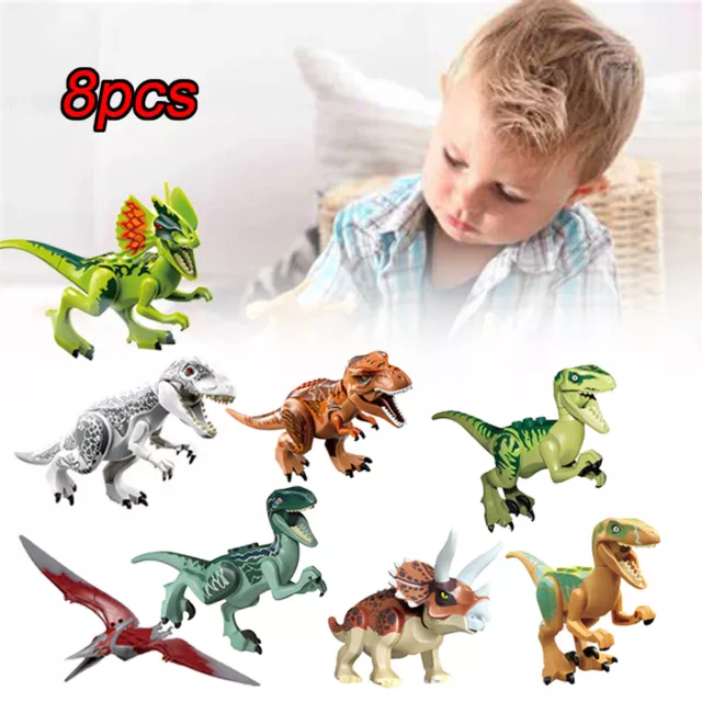 8x Children's toys dinosaur Tyrannosaurus T-Rex Figures Jurassic World Park