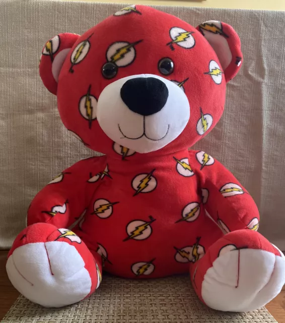 THE FLASH TEDDY Bear Plush Stuffed Animal Toy 11in Six Flags-DC Comics  $14.00 - PicClick