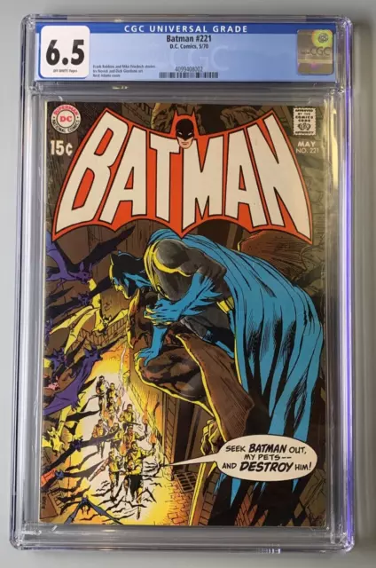 Batman #221 CGC 6.5 DC Comics 1970 Neal Adams Cover Frank Robbins