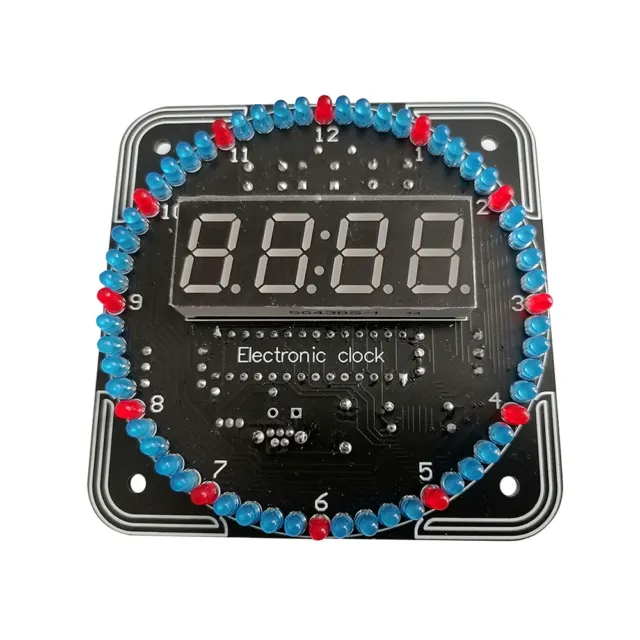 DIY Rotating LED Alarm Electronic Digital Clock Kit Learning Board 5V DS1302