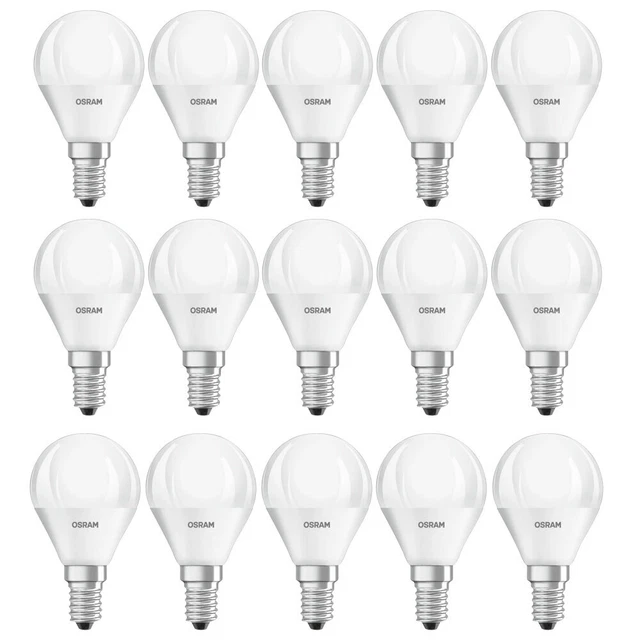 15 x Bellalux LED Leuchtmittel Tropfen 3,3W = 25W E14 matt 250lm warmweiß 2700K