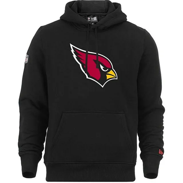 Felpa con cappuccio New Era NFL Arizona Cardinals logo pullover con cappuccio nera camicia vendita