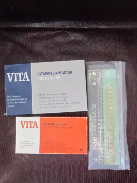 3 Set VITA 3D-MASTER TOOTH GUIDE,VITA VITAPAN CLASSICAL,SR vivodent shade guide