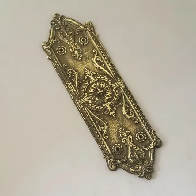 Cast Brass Early Victorian Finger Plate