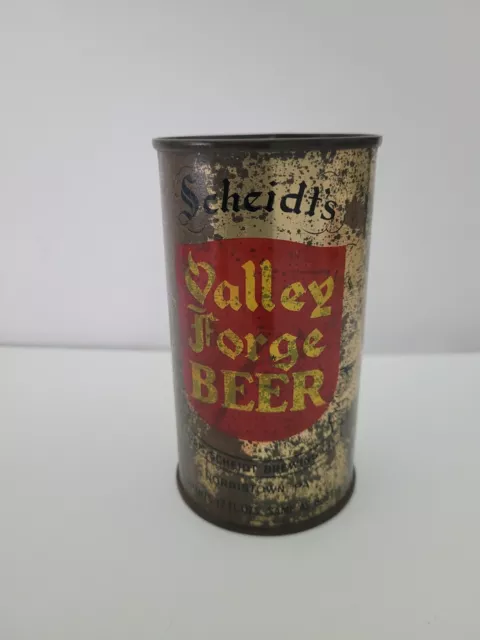 Vintage Valley Forge Beer Opening Instructions Flat Top Can