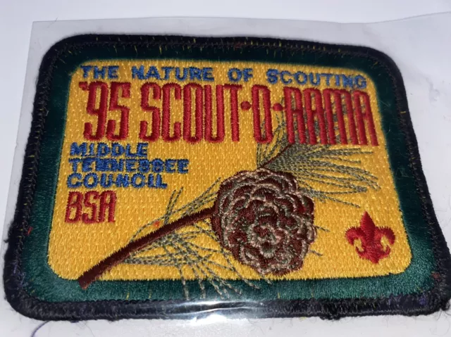 BSA BOY SCOUTS OF AMERICA Patch Vtg 1995 Tennessee Scout-O-Rama Pine Cone