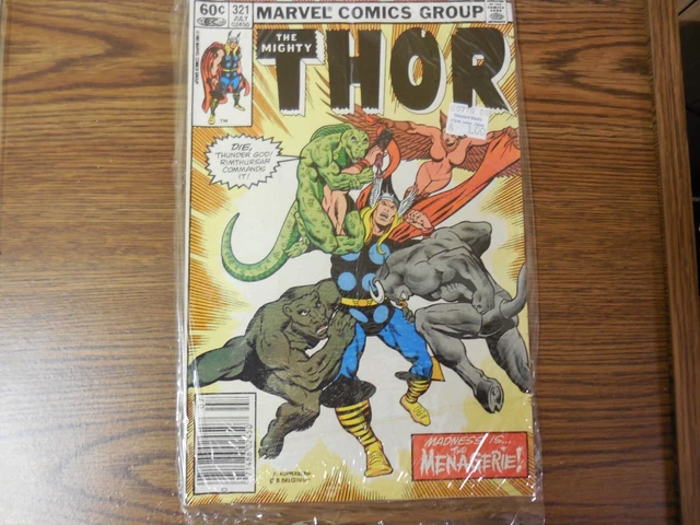 The Mighty Thor 321 July Madness is Menagerie Marvel Comics Group