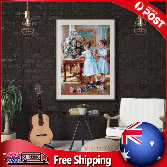 Two Sisters Oil Paint By Numbers Kit DIY Acrylic Painting Frameless Gift (B2205)