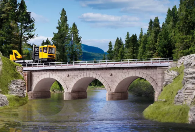 kibri 39721 H0 Steinbogenbrücke mit Eisbrecherpfeilern