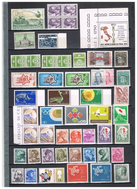 Europa - postfrisch - Eckränder - Andorra - 4er-Blocks - Belgien - Rotes Kreuz
