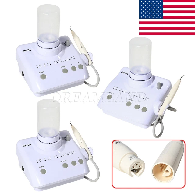 3X Dental Ultrasonic Piezo Scaler +Handpiece 2*Bottles Fit DTE SATELEC Cavitron